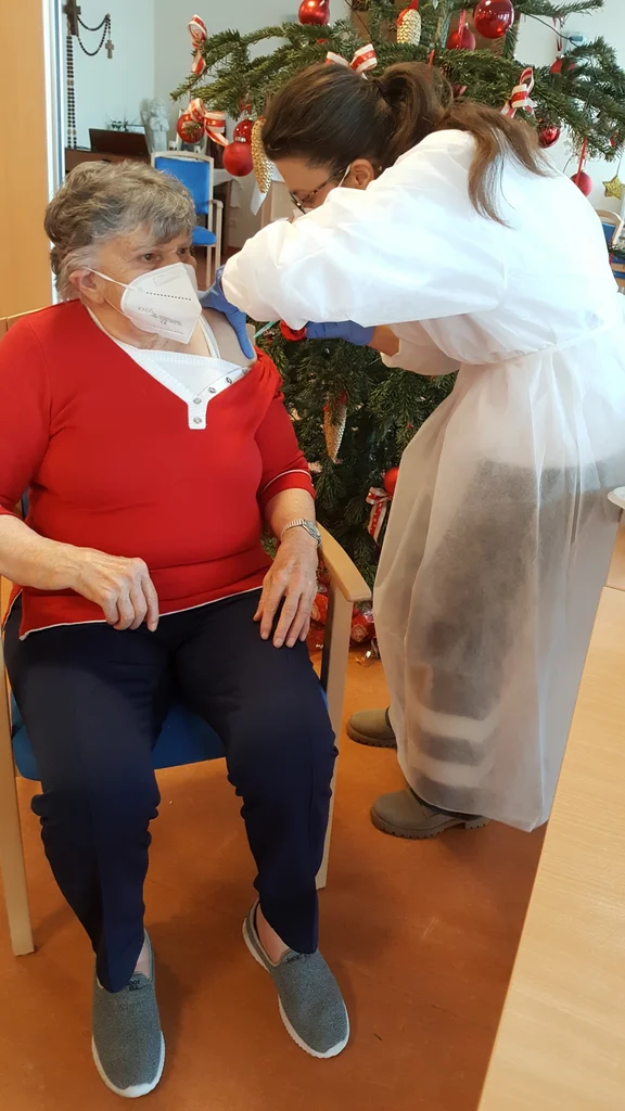 Corona-Schutzimpfung bei Sozialteam